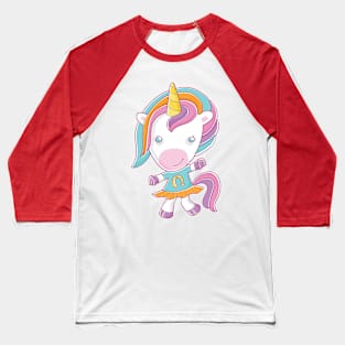 Cute Unicorn Baseball T-Shirt